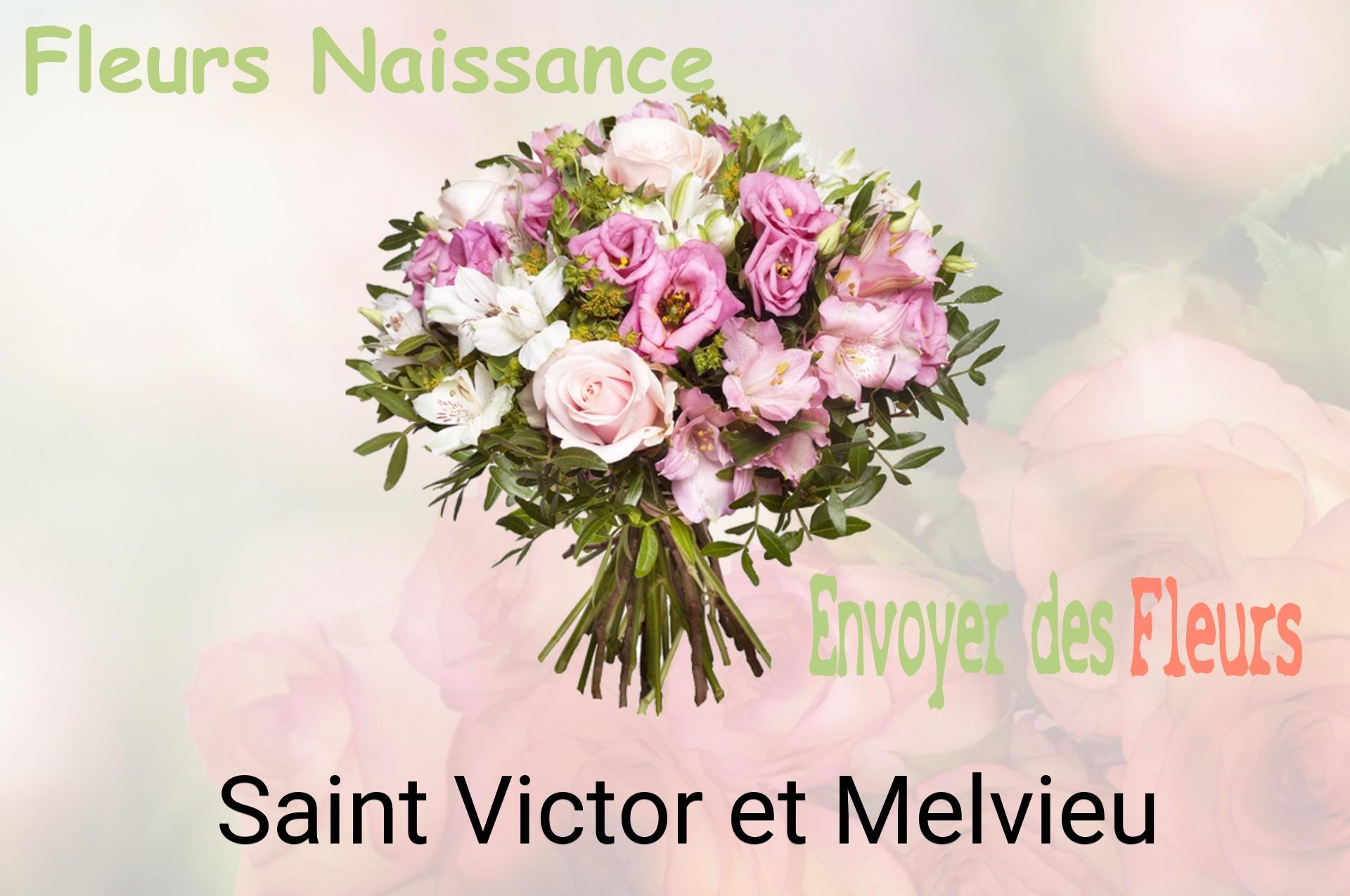 Bouquet de fleurs de naissance livré à Saint-Victor-et-Melvieu